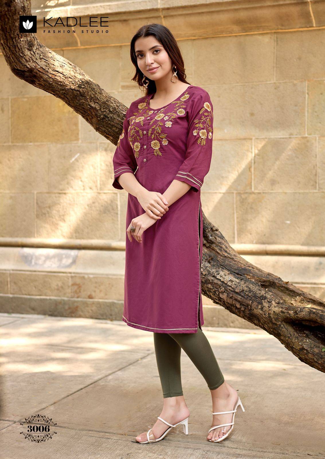  Suchitra  By KADLEE 3001 To 3006 Series Beautiful Festive Suits Colourful Heavy Rayon kurtis At Wholesale Price